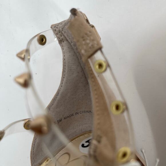 JESSICA SIMPSON Pumps Size 5.5 Wavery Clear Studded Wavery Pointed Toe Stiletto - Picture 11 of 16